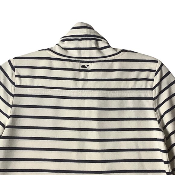 Vineyard Vines Striped Cowl Neck Pullover Sweater Women Sz XXS Cotton Blend - Picture 8 of 8